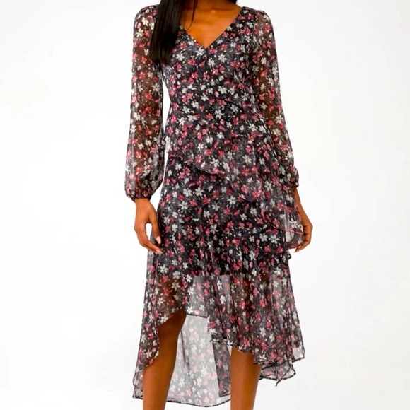 Midi Dress ASTR FAIRFAX DRESS size large - Picture 7 of 12